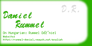 daniel rummel business card